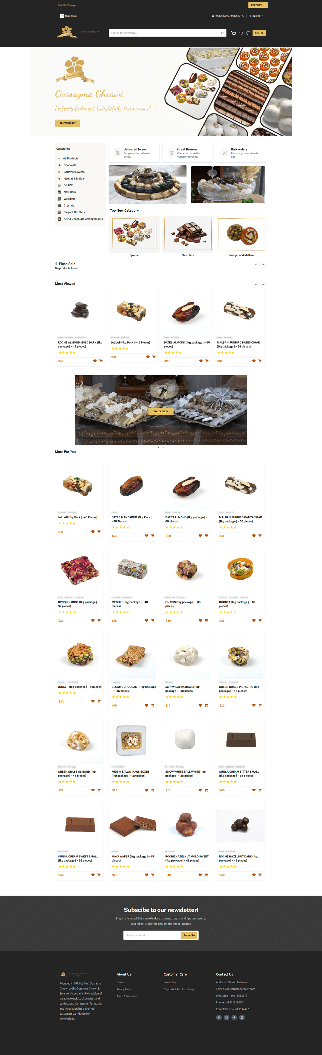 Oghrawi – Multivendor Gourmet E-commerce