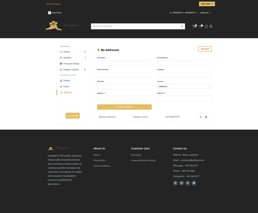 Oghrawi – Multivendor Gourmet E-commerce