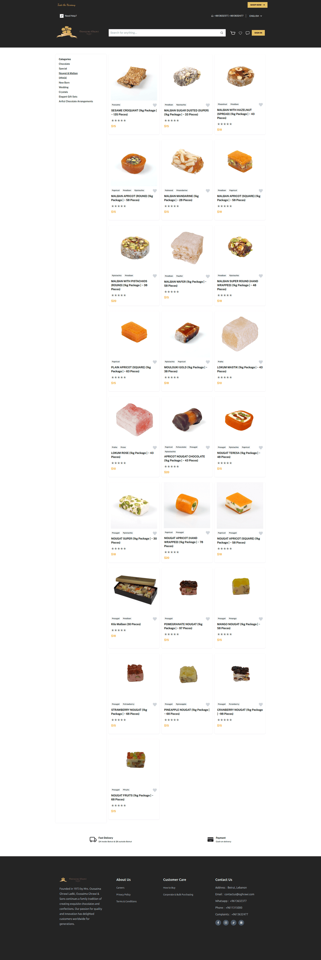 Oghrawi – Multivendor Gourmet E-commerce