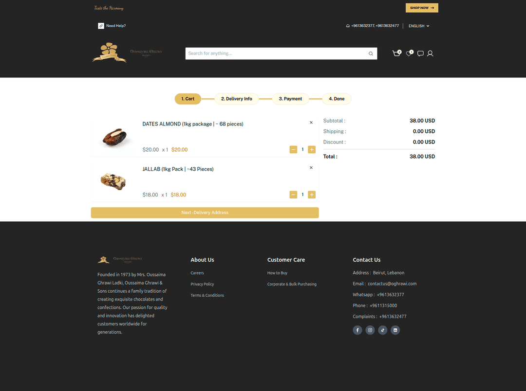 Oghrawi – Multivendor Gourmet E-commerce