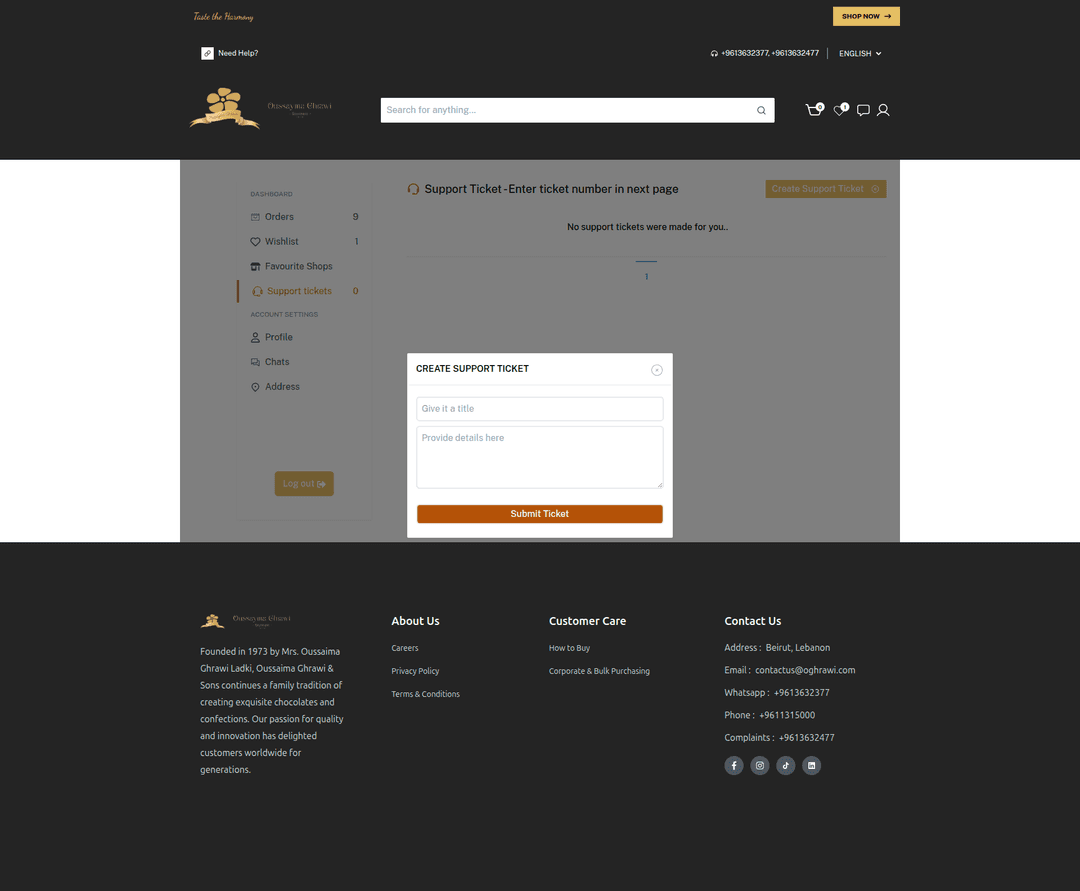 Oghrawi – Multivendor Gourmet E-commerce