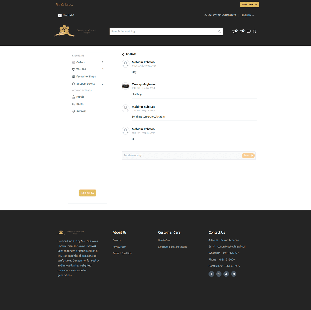 Oghrawi – Multivendor Gourmet E-commerce